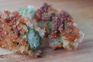 Pecan Crusted Okra