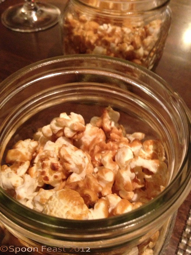 House made caramel corn 