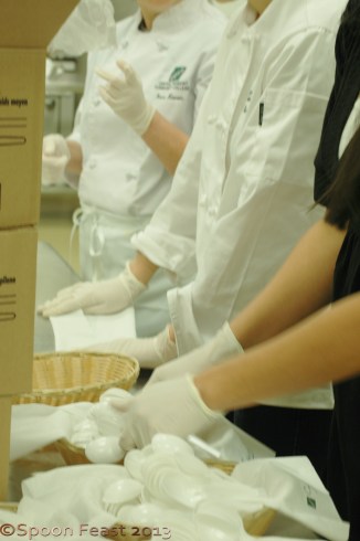 Sorting supplies for each station