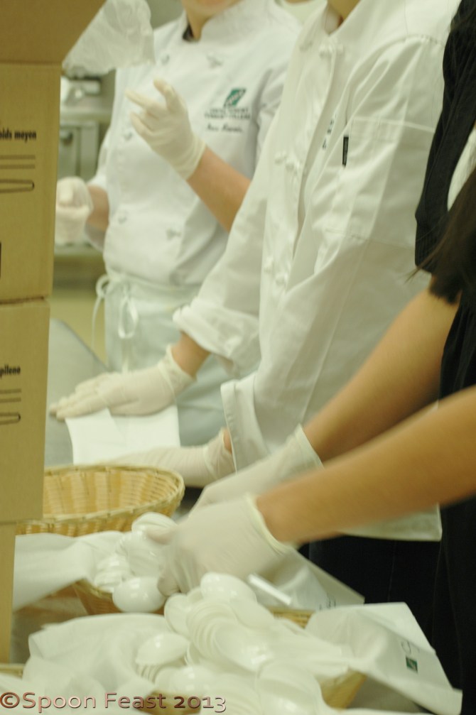 Sorting supplies for each station