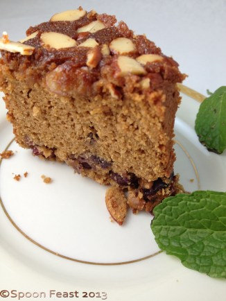 Chestnut cake with honey glaze