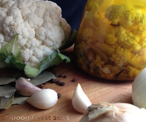 Fresh and Pickled cauliflower