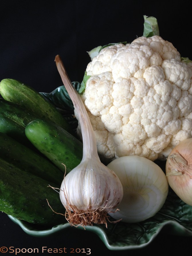 Vegetables ready to pickle!