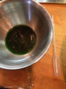 Measure liquids in a separate bowl