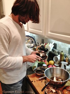 Tyler's in the kitchen