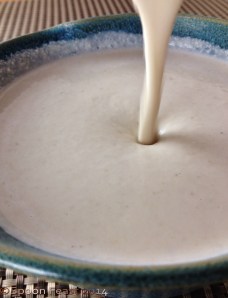 Add water to get the desired consistency